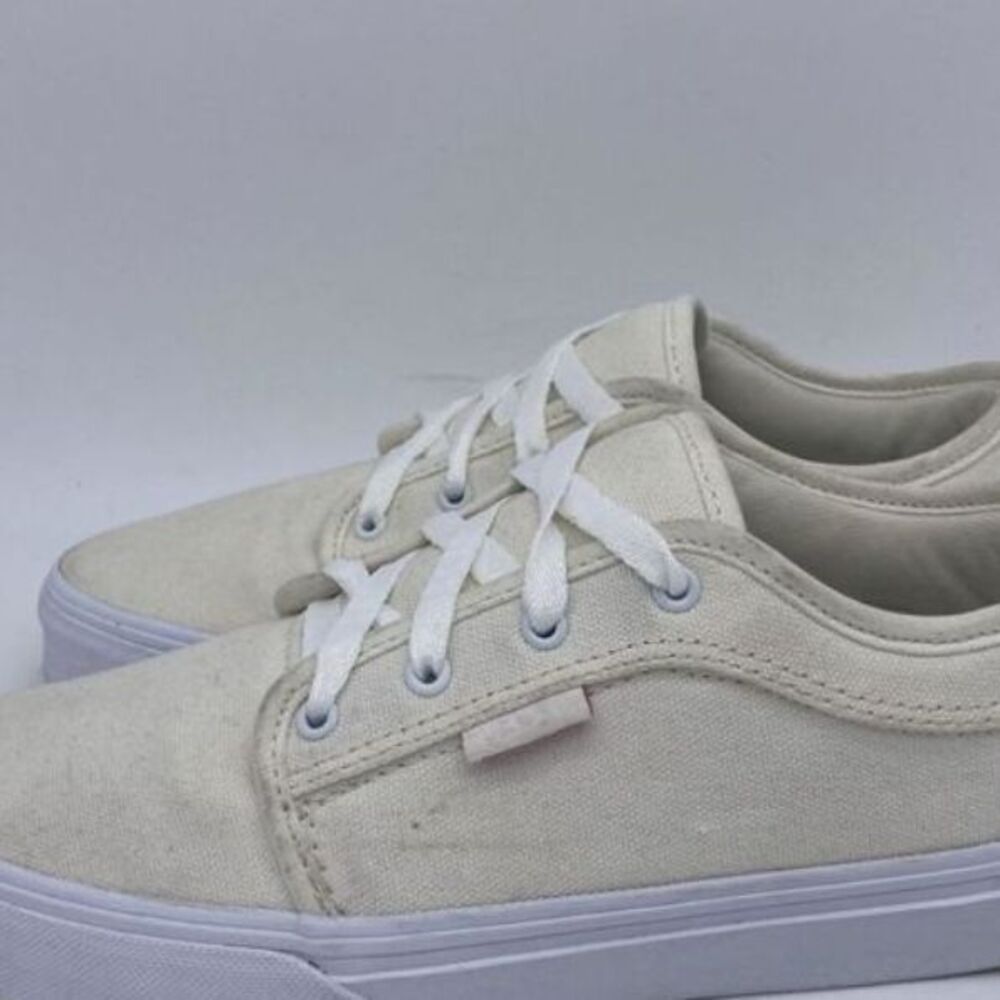 Vans Unisex Kids Beige Old Skool Comfy Skate Sneakers Shoes Size 3.5‎ Youth